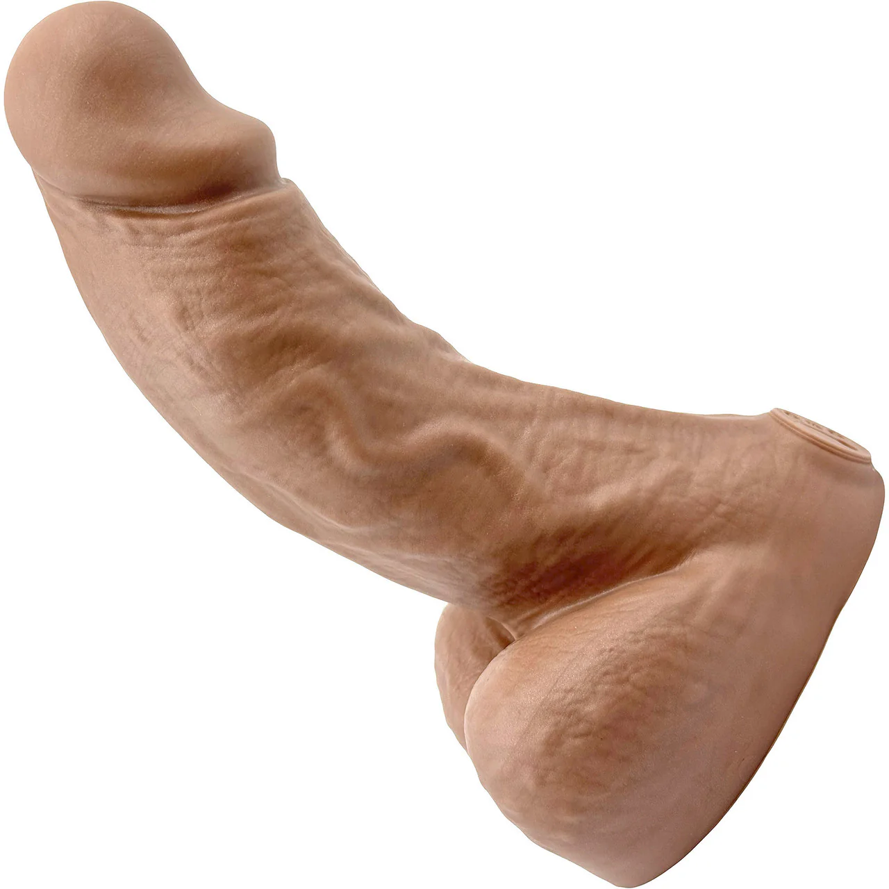 BIG Daddy Dallas Large 8" Platinum Silicone Realistic Dildo By Dee's Big Daddies - Caramel - Image 2