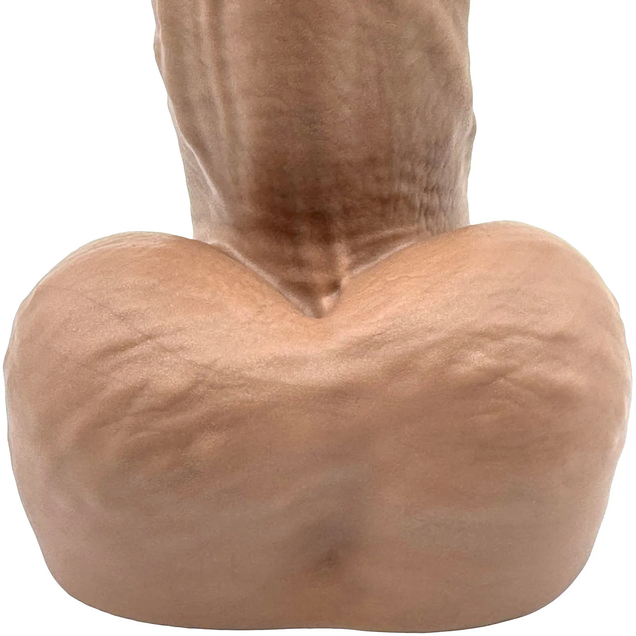 BIG Daddy Dallas Large 8" Platinum Silicone Realistic Dildo By Dee's Big Daddies - Caramel - Image 6