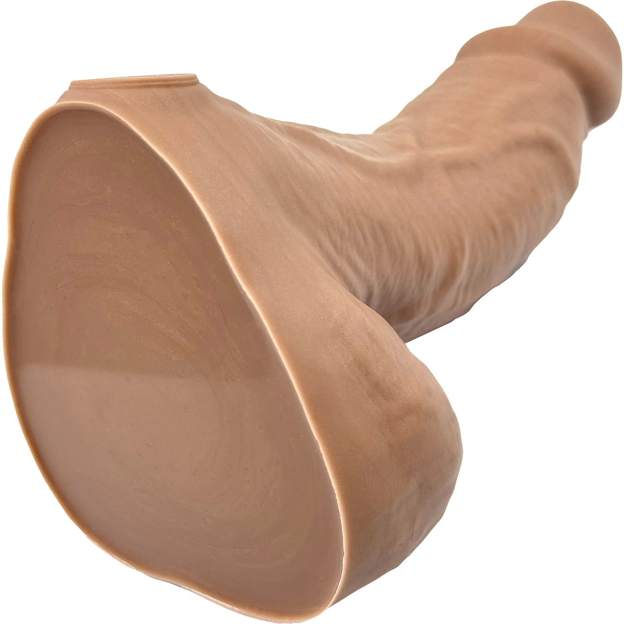 BIG Daddy Dallas Large 8" Platinum Silicone Realistic Dildo By Dee's Big Daddies - Caramel - Image 7