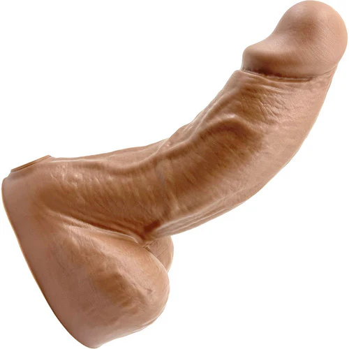 BIG Daddy Dallas XL 9" Platinum Silicone Realistic Dildo By Dee's Big Daddies - Caramel - Image 11