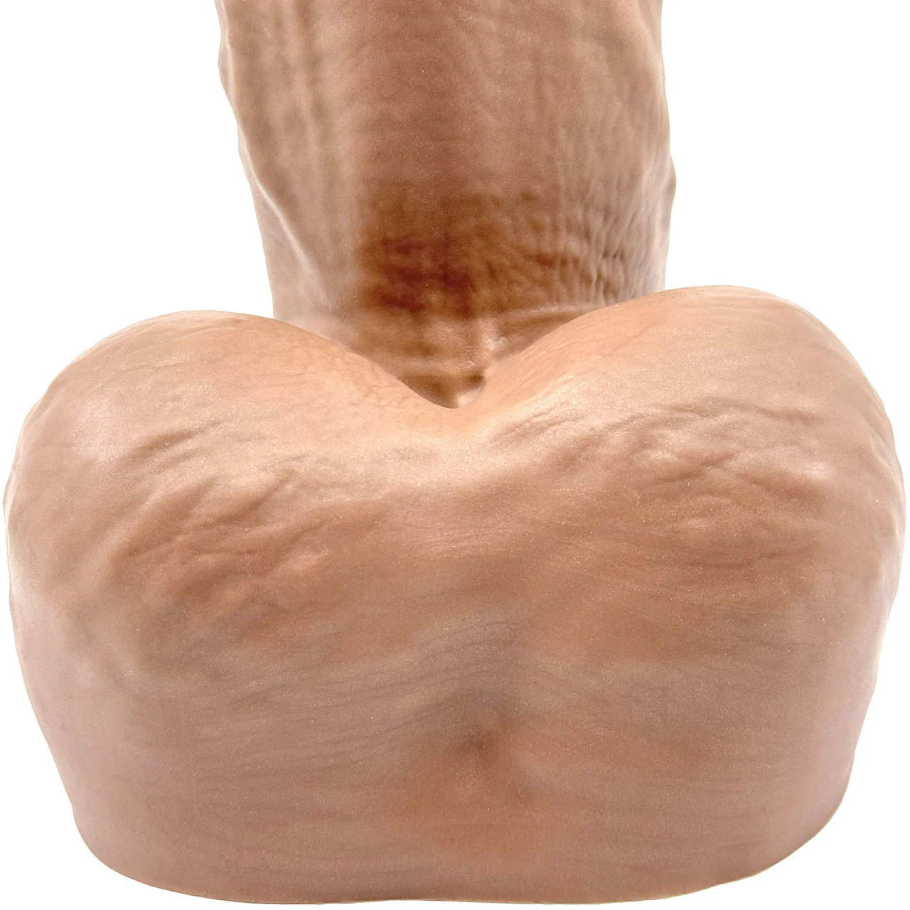BIG Daddy Dallas XL 9" Platinum Silicone Realistic Dildo By Dee's Big Daddies - Caramel - Image 7
