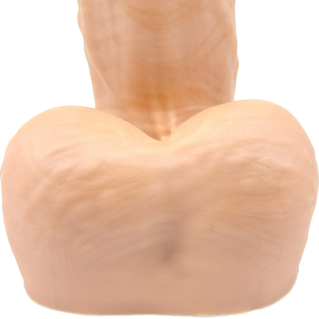 BIG Daddy Dallas XL 9" Platinum Silicone Realistic Dildo By Dee's Big Daddies - Vanilla - Image 6