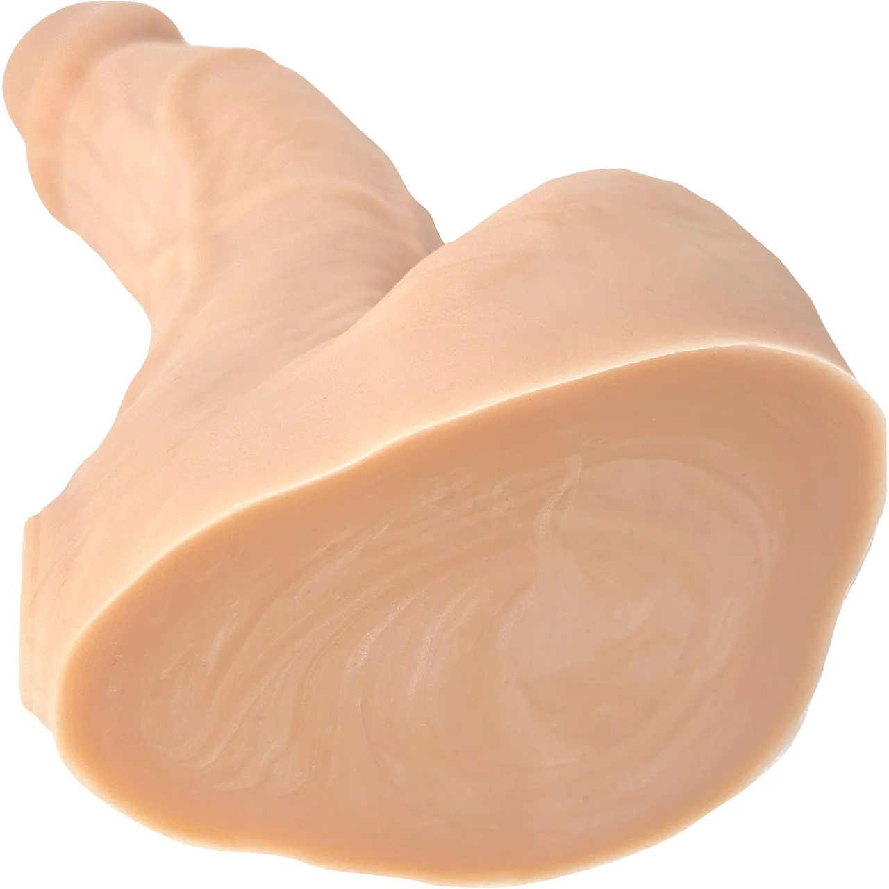 BIG Daddy Dallas XL 9" Platinum Silicone Realistic Dildo By Dee's Big Daddies - Vanilla - Image 7