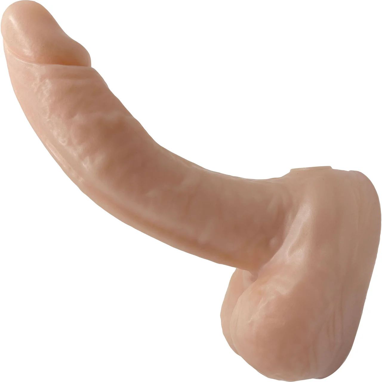 BIG Daddy Dante XL 9.5" Platinum Silicone Realistic Dildo With Balls By Dee's Big Daddies - Vanilla - Image 2