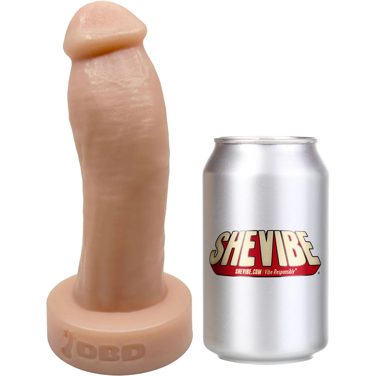 BIG Daddy Duncan Large 8" Platinum Silicone Realistic Dildo By Dee's Big Daddies - Vanilla - Image 7
