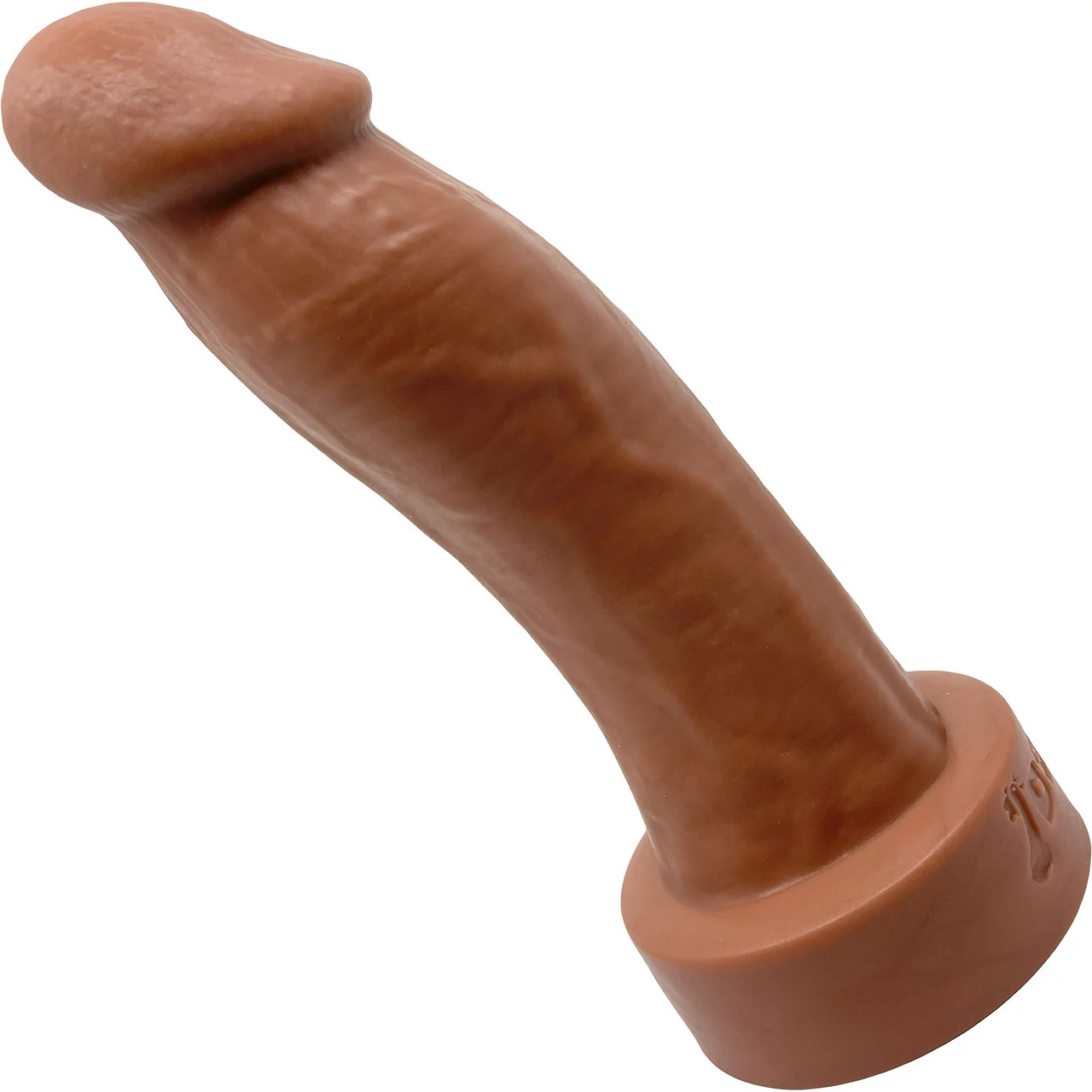BIG Daddy Duncan XL 9" Platinum Silicone Realistic Dildo By Dee's Big Daddies - Caramel - Image 2