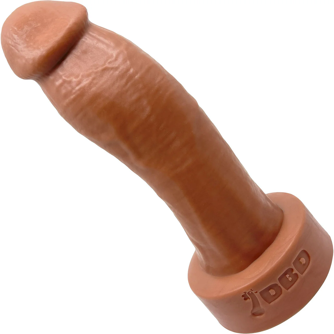 BIG Daddy Duncan XL 9" Platinum Silicone Realistic Dildo By Dee's Big Daddies - Caramel - Image 4