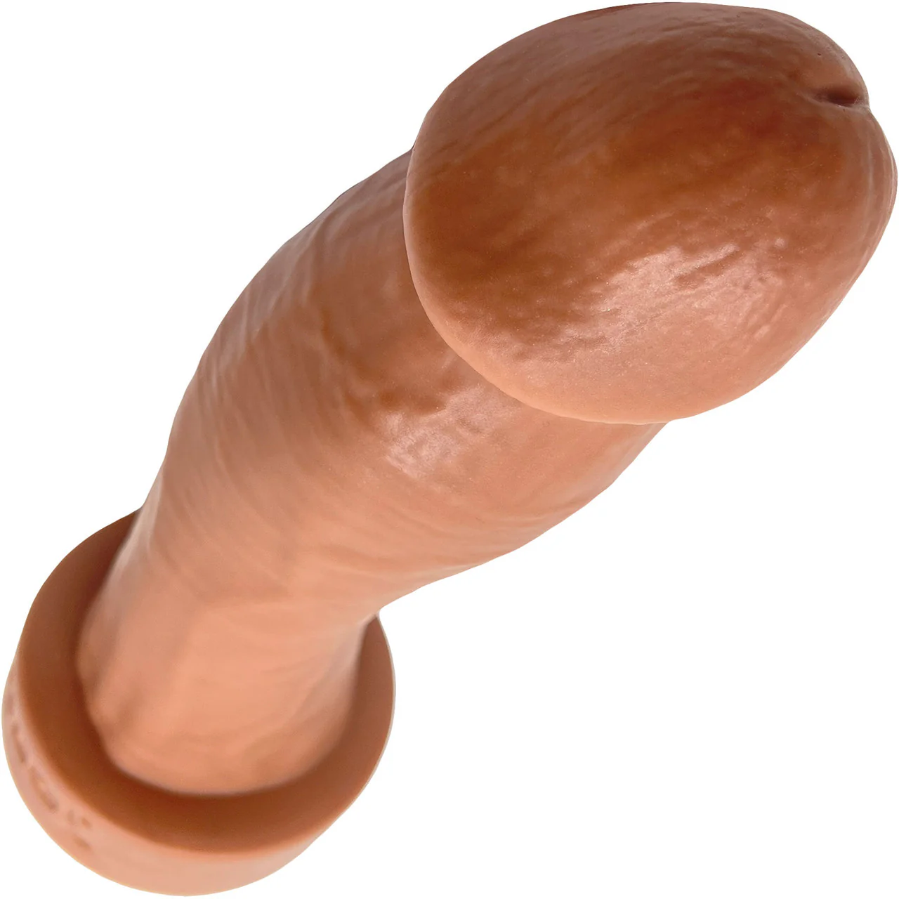 BIG Daddy Duncan XL 9" Platinum Silicone Realistic Dildo By Dee's Big Daddies - Caramel - Image 5