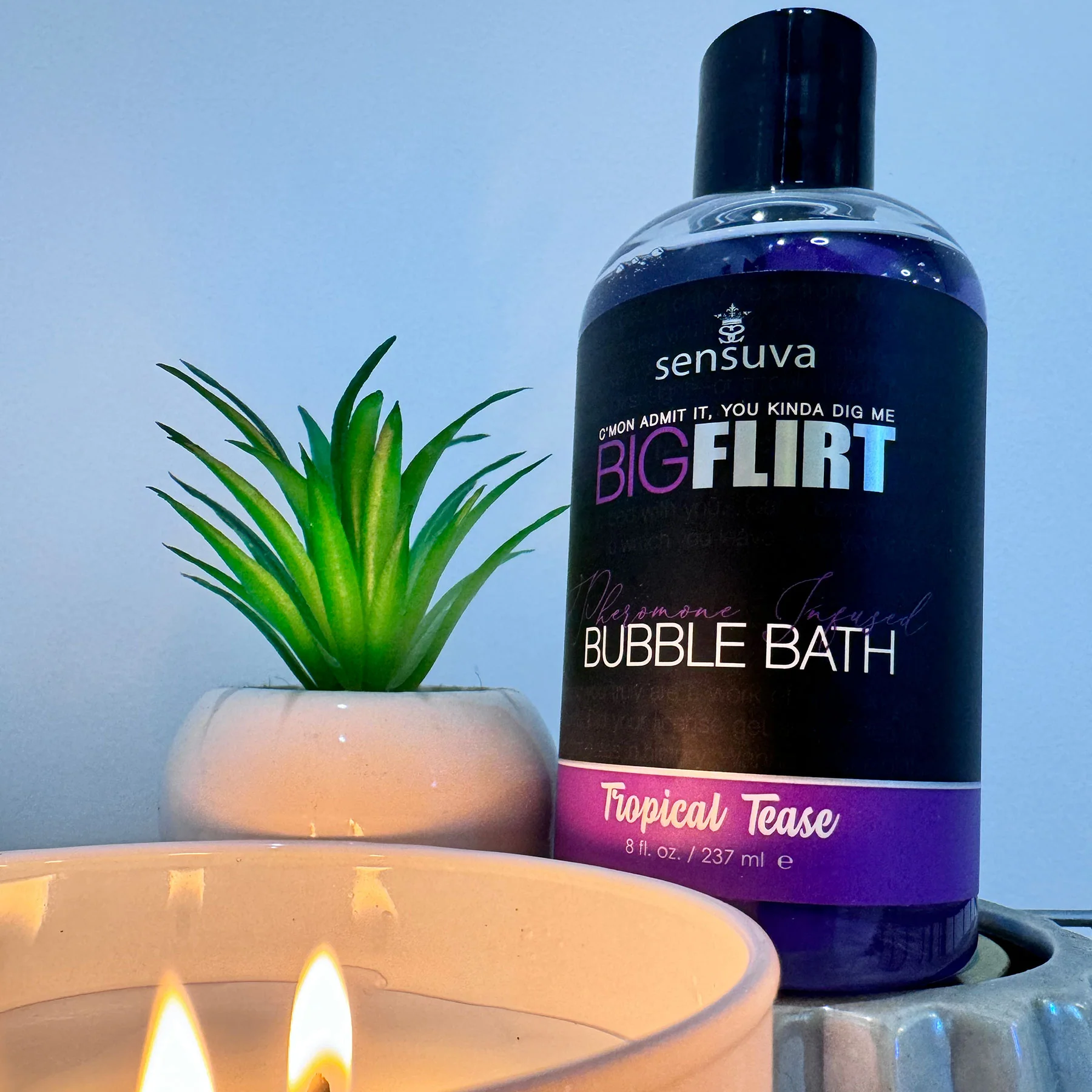 Big Flirt Pheromone Infused Bubble Bath By Sensuva 8 fl oz - Image 2