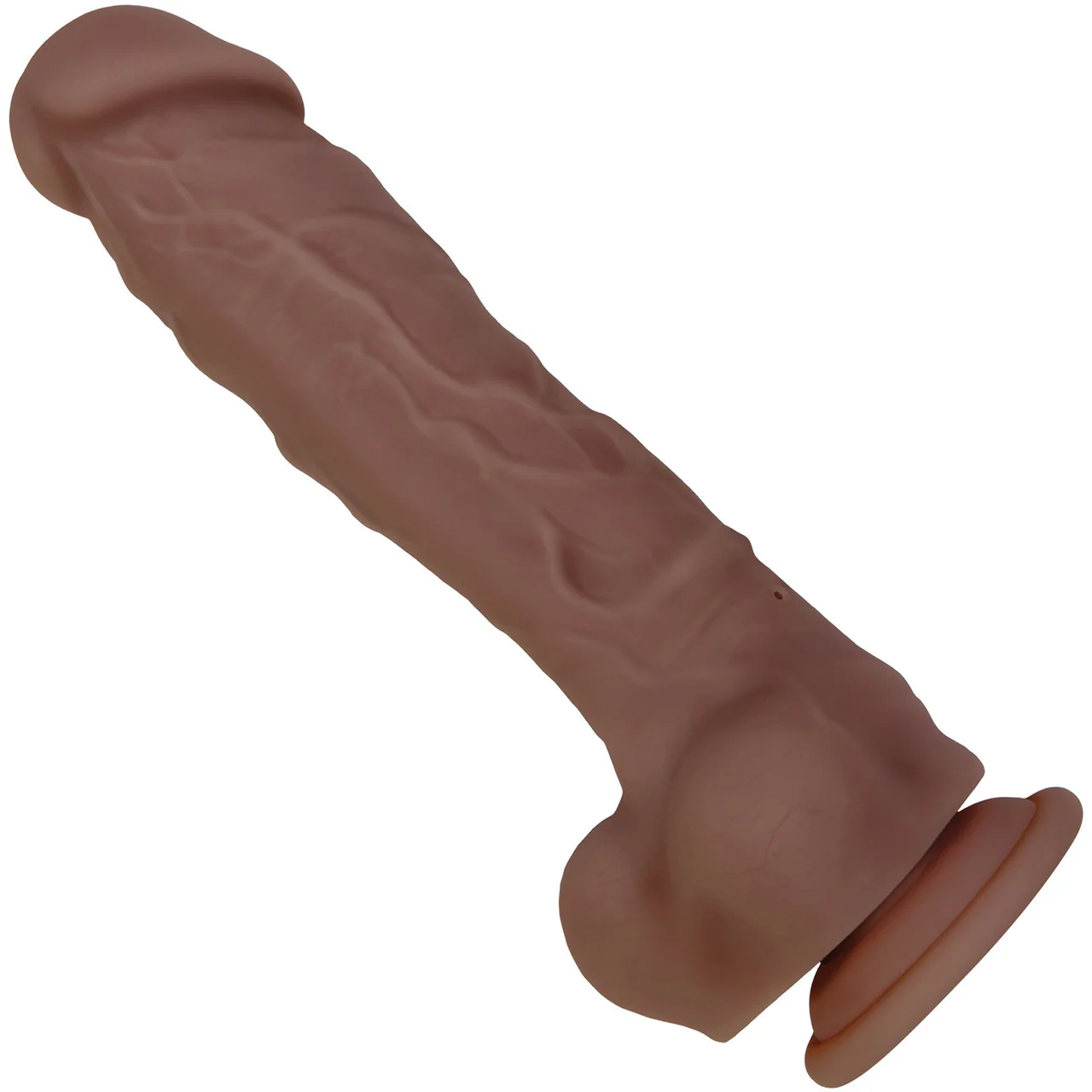 Big Shot Silicone Vibrating Squirting Dildo By Evolved Novelties - Chocolate - Image 4