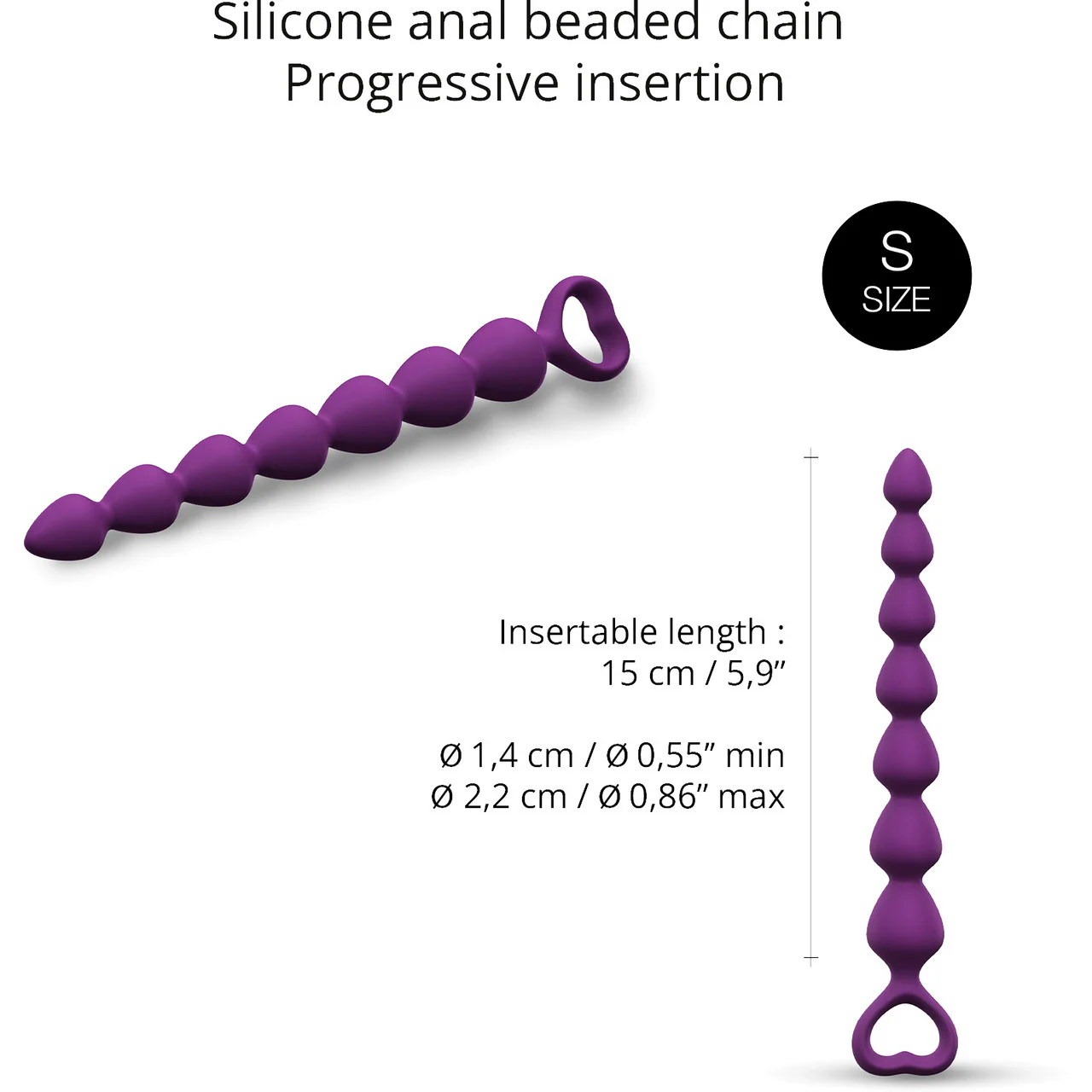 Bing Bang Silicone Anal Beads By Love To Love - Small, Purple Rain - Image 4