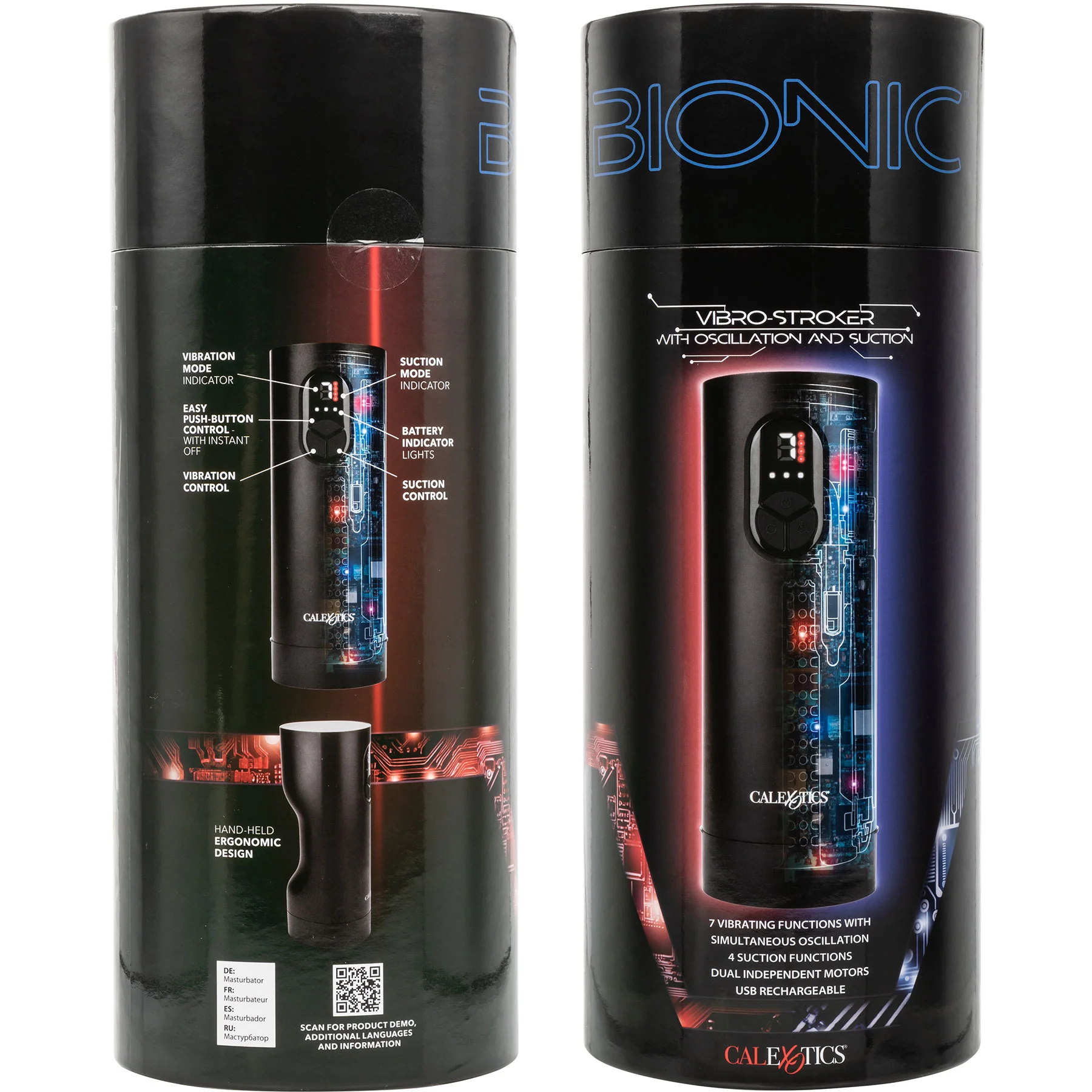 Bionic™ Sucking and Vibrating Penis Masturbator By CalExotics - Image 10