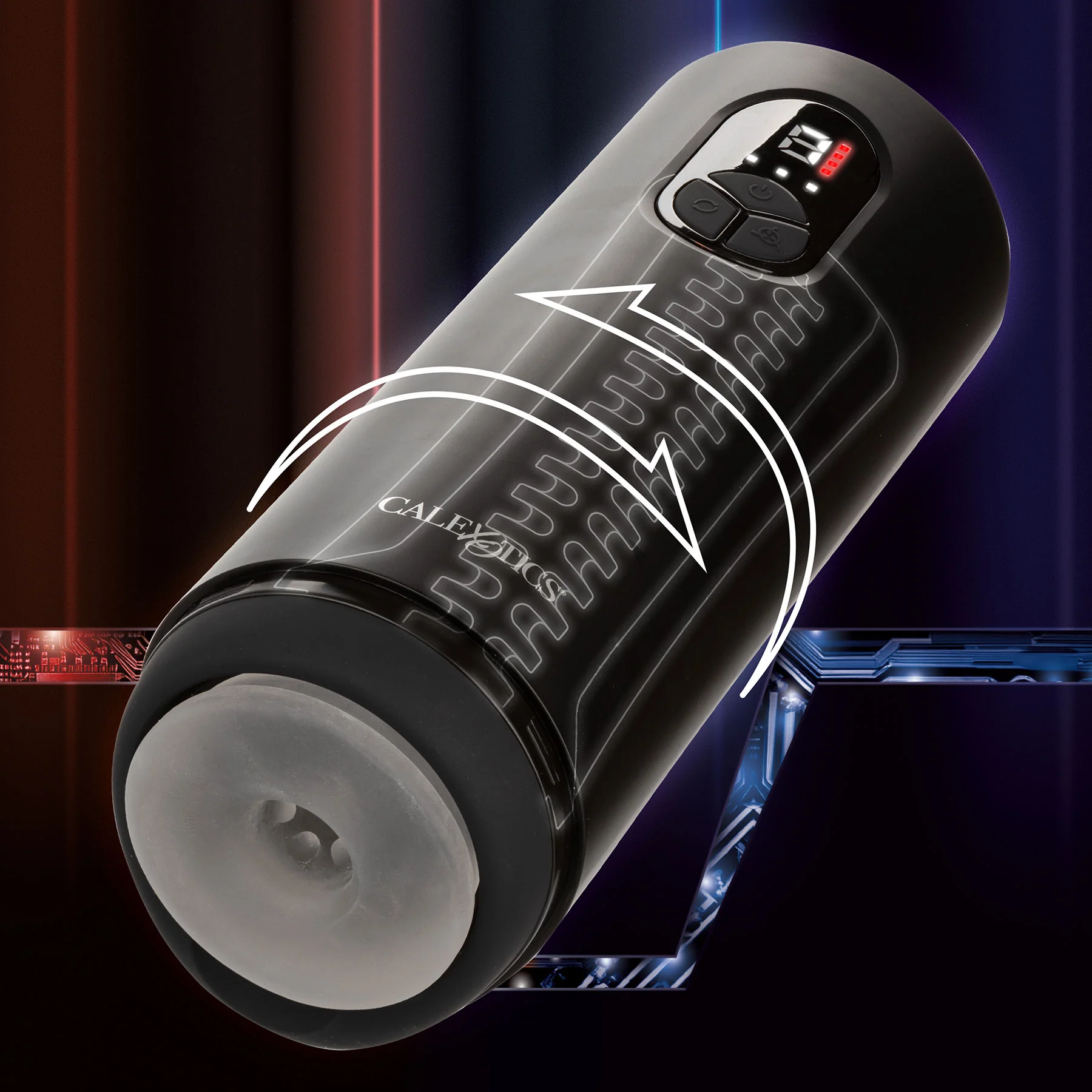 Bionic™ Sucking and Vibrating Penis Masturbator By CalExotics - Image 2