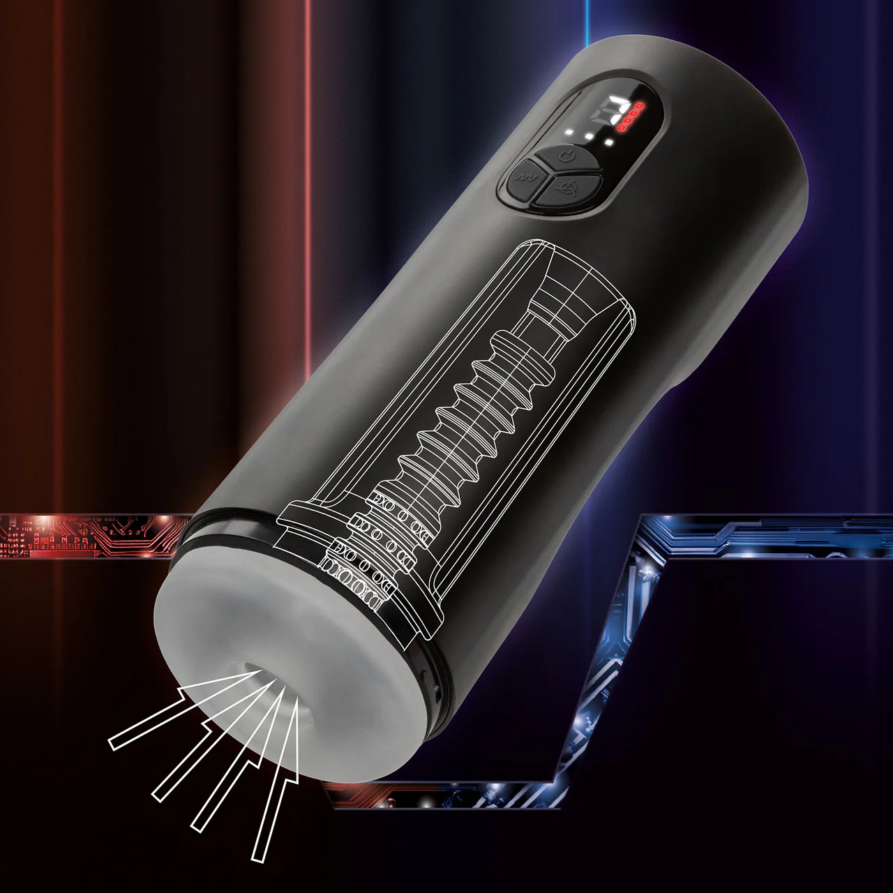 Bionic Sucking And Vibrating Rechargeable Penis Masturbator By CalExotics - Image 15