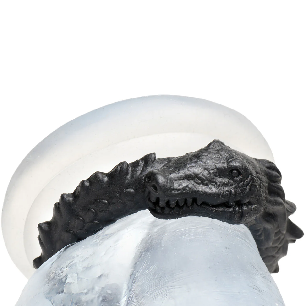Black Caiman Silicone Cock Ring By Creature Cocks - Image 11