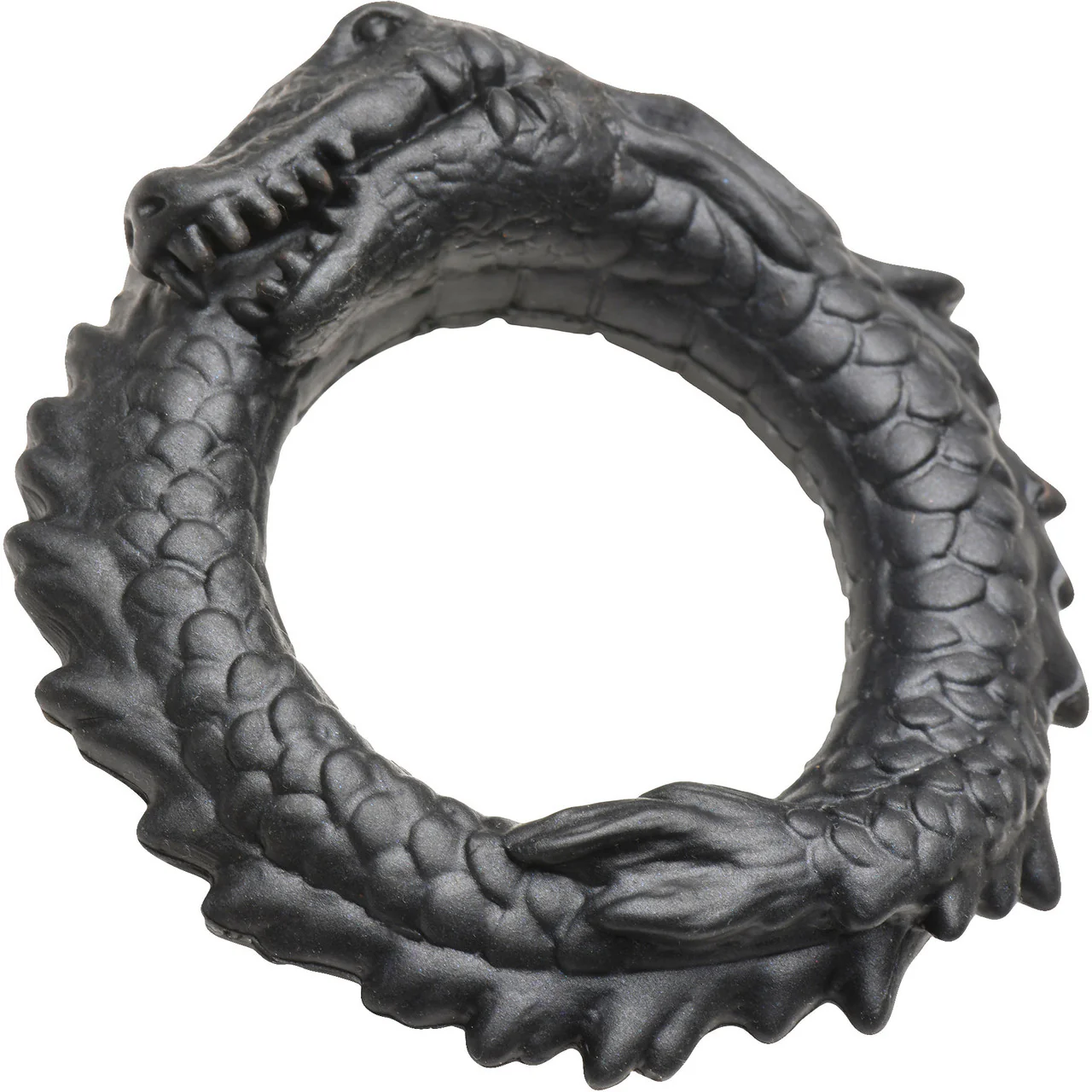 Black Caiman Silicone Cock Ring By Creature Cocks - Image 4