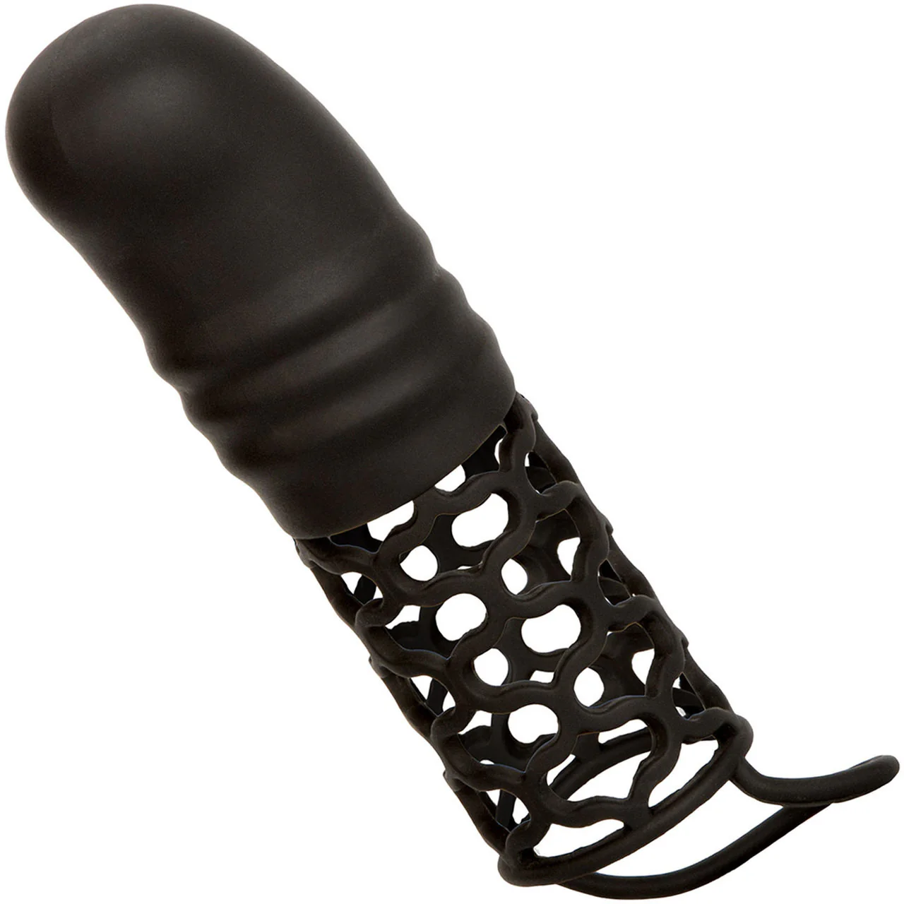 Black Silicone 2" Penis Extension By CalExotics - Image 5