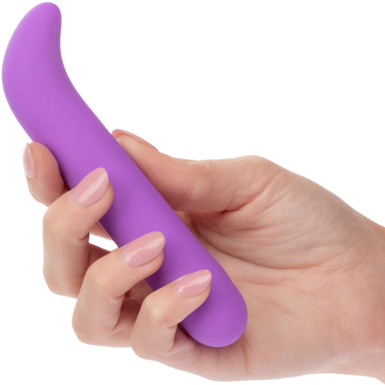 Bliss Liquid Silicone Mini G Vibe Rechargeable Waterproof G-Spot Vibrator - Purple - Image 2