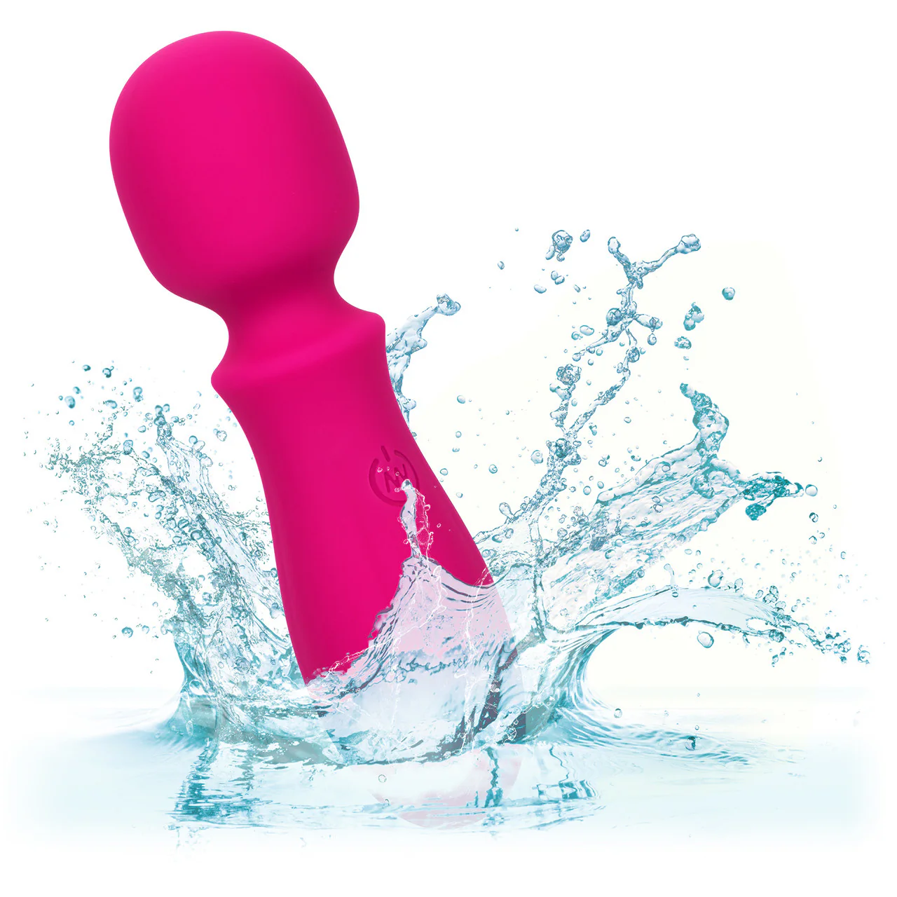Bliss Liquid Silicone Mini Wand Rechargeable Waterproof Vibrator - Pink - Image 7
