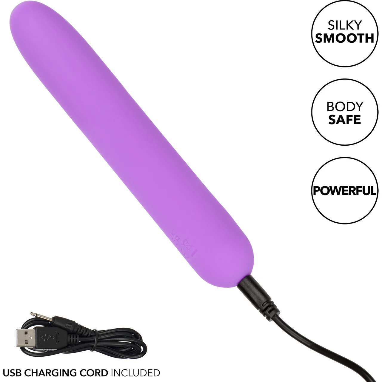 Bliss Liquid Silicone Rechargeable Waterproof Mini Vibrator - Purple - Image 8