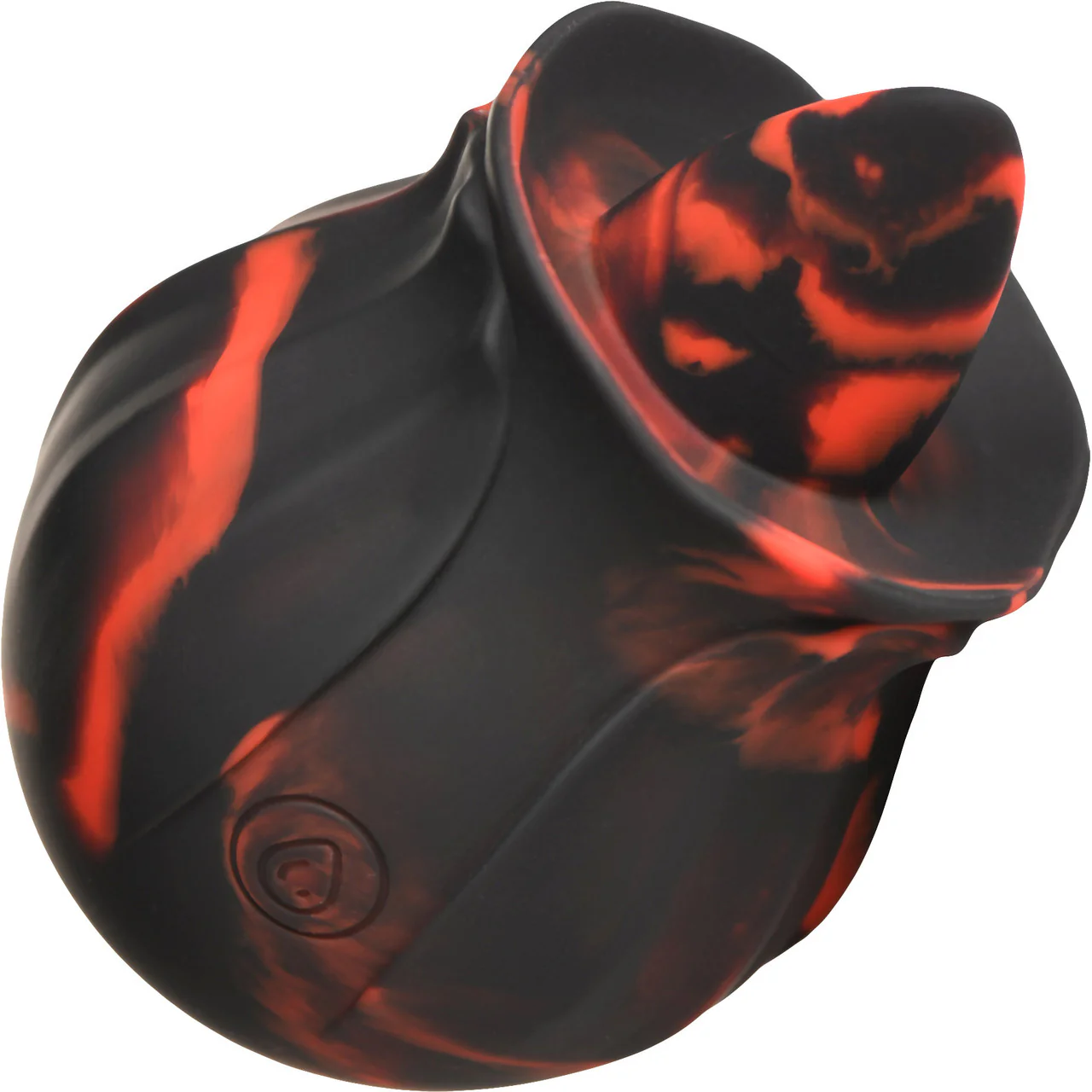 Bloomgasm Black Kiss Rimming Rose Rechargeable Flickering Tongue Vibrator - Black & Red - Image 3
