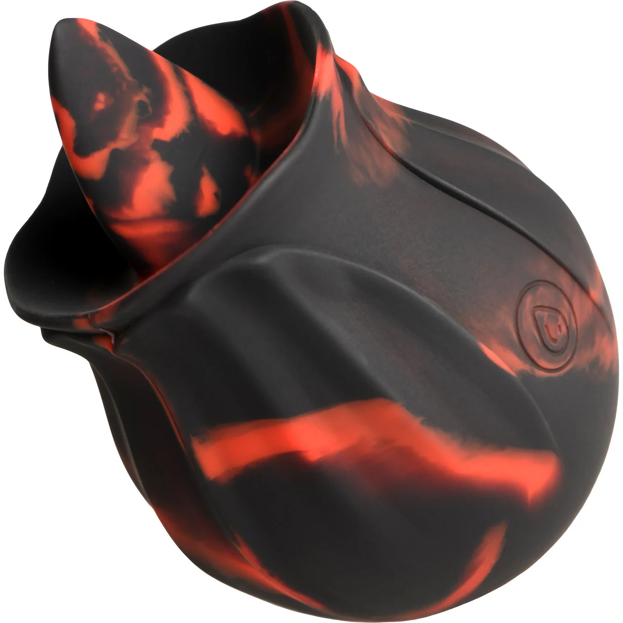 Bloomgasm Black Kiss Rimming Rose Rechargeable Flickering Tongue Vibrator - Black & Red - Image 4