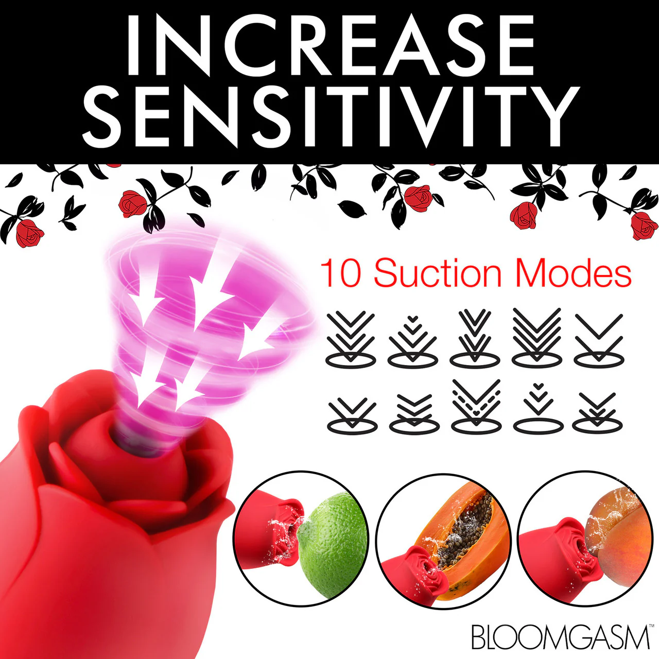 Bloomgasm Blooming Bunny Rechargeable Sucking & Thrusting Silicone Rabbit Vibrator - Image 17