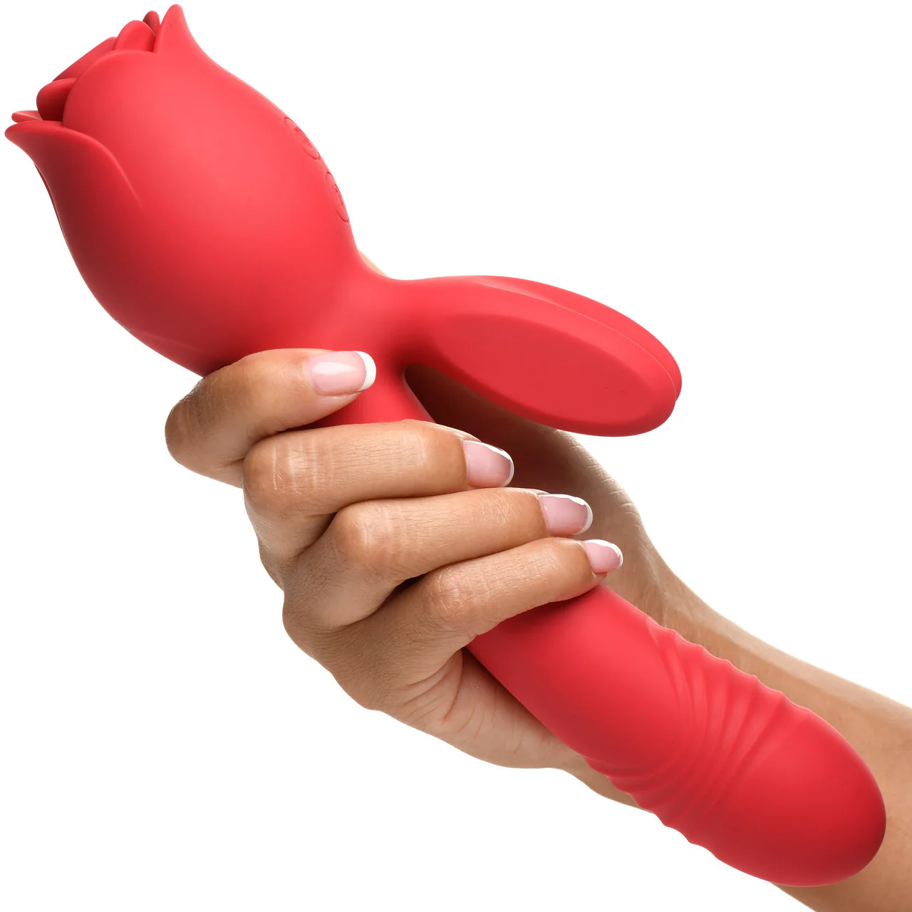 Bloomgasm Blooming Bunny Rechargeable Sucking & Thrusting Silicone Rabbit Vibrator - Image 2