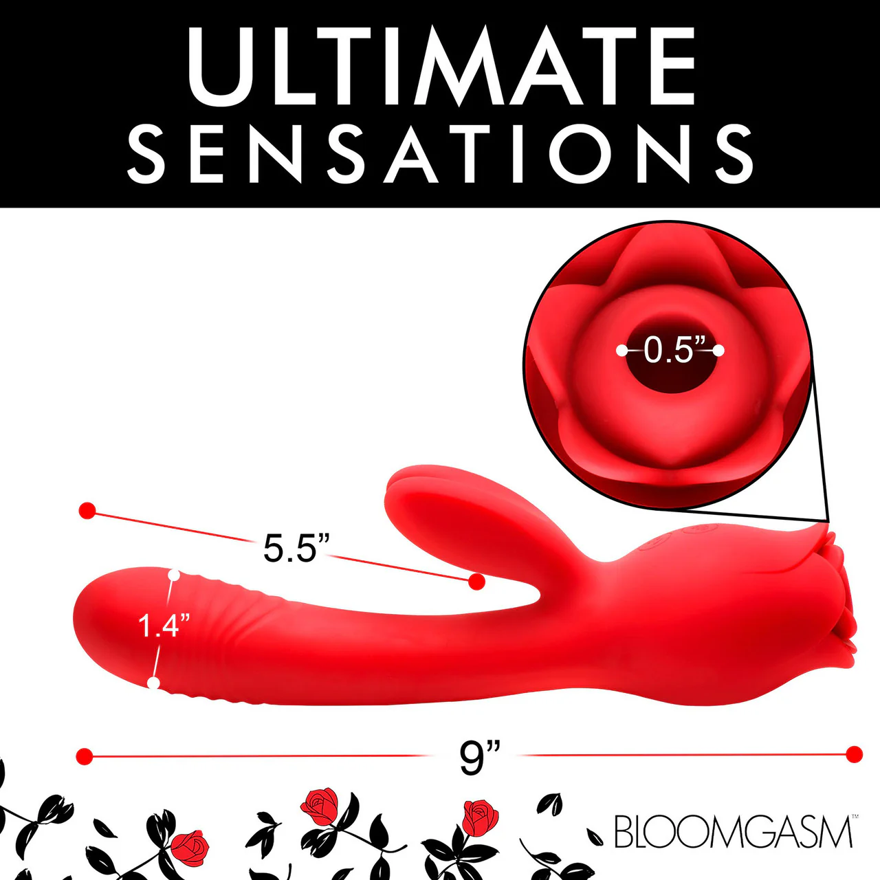 Bloomgasm Blooming Bunny Rechargeable Sucking & Thrusting Silicone Rabbit Vibrator - Image 20