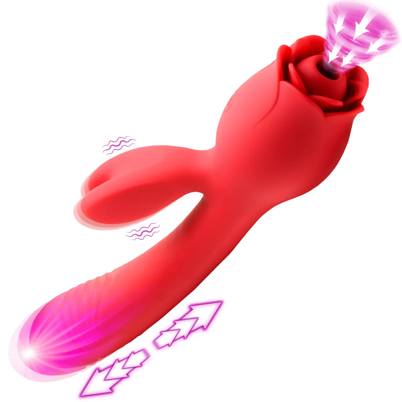 Bloomgasm Blooming Bunny Rechargeable Sucking & Thrusting Silicone Rabbit Vibrator - Image 4
