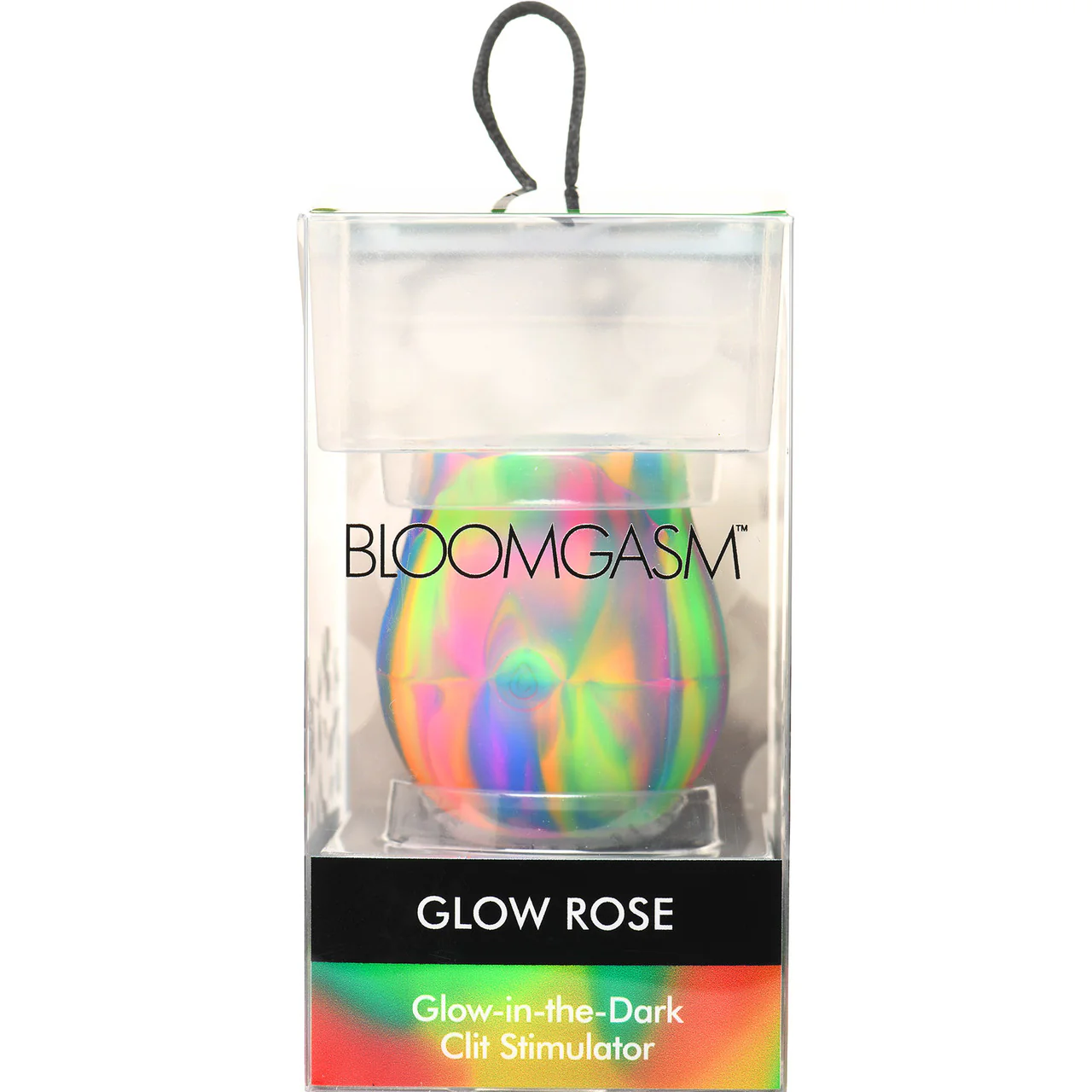 Bloomgasm Glow Rose Glow In The Dark Rechargeable Clitoral Pressure Wave Stimulator - Rainbow - Image 18