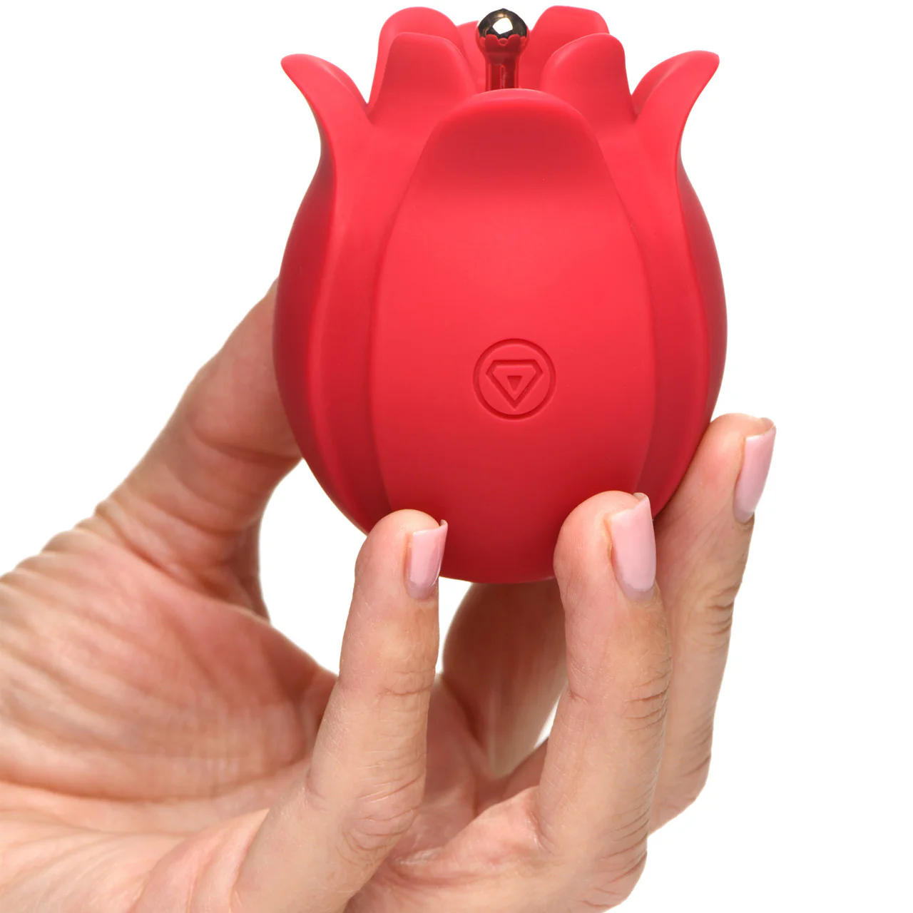 Bloomgasm Orchids Wild Vibrating Pinpoint Rose Tickler Rechargeable Silicone Clitoral Stimulator - Red - Image 7