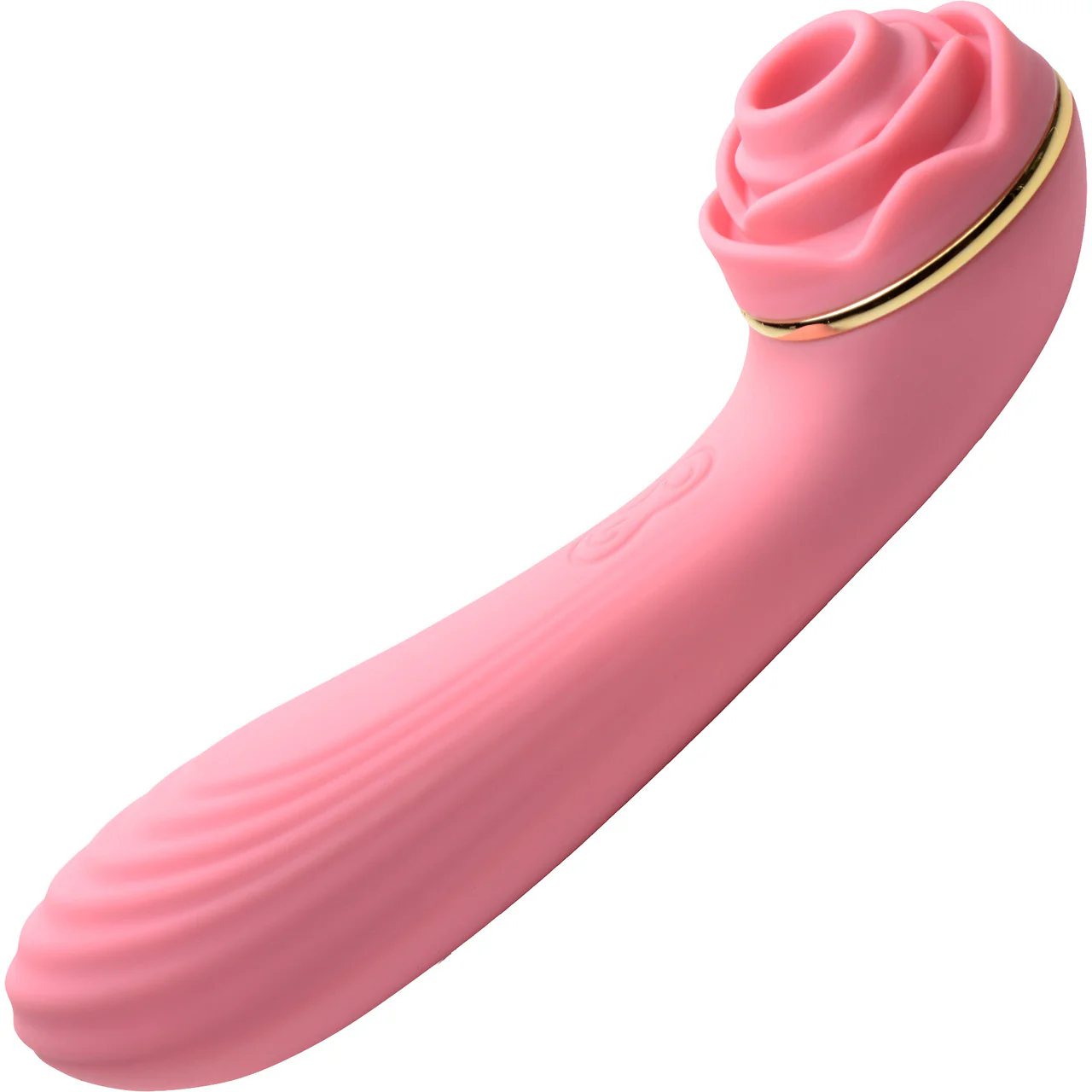 Bloomgasm Passion Petals 10X Air-Stim Silicone Rose Clitoral Stimulator With Insertable Vibrator - Pink - Image 3
