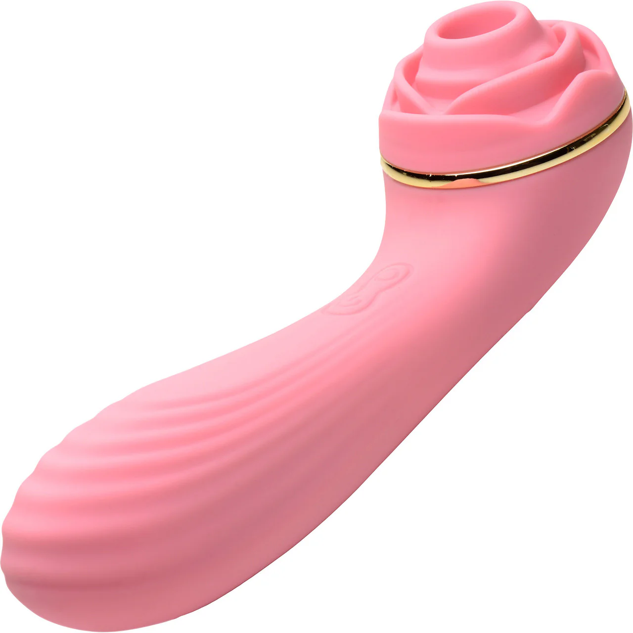 Bloomgasm Passion Petals 10X Air-Stim Silicone Rose Clitoral Stimulator With Insertable Vibrator - Pink - Image 5