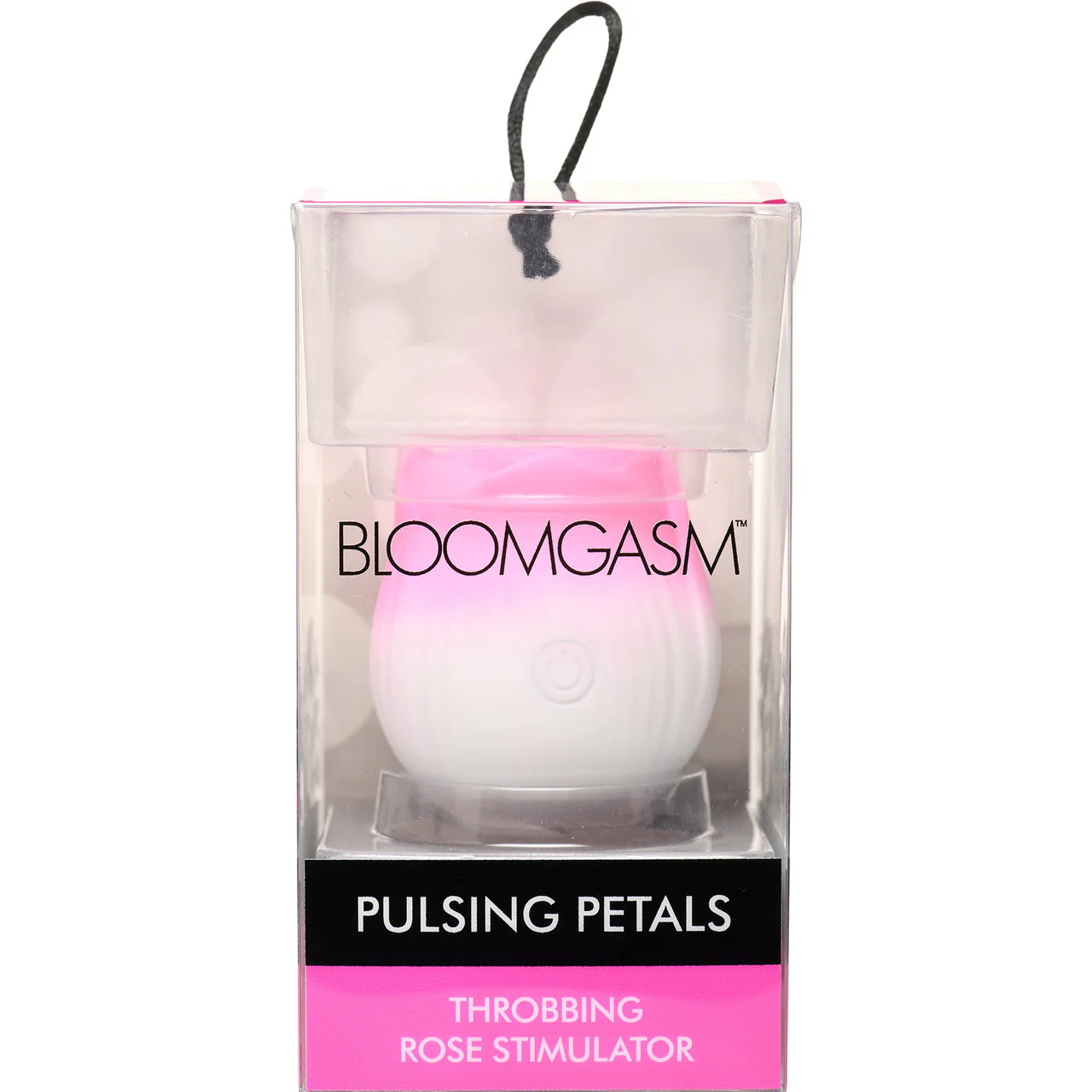Bloomgasm Pulsing Petals Throbbing Rose Stimulator Rechargeable Clitoral Vibrator - Pink & White - Image 21