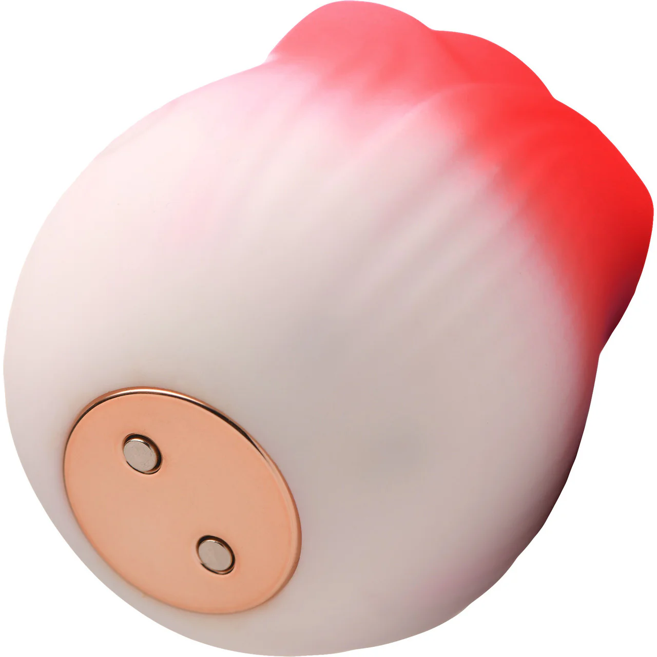 Bloomgasm Pulsing Petals Throbbing Rose Stimulator Rechargeable Clitoral Vibrator - Red & White - Image 14