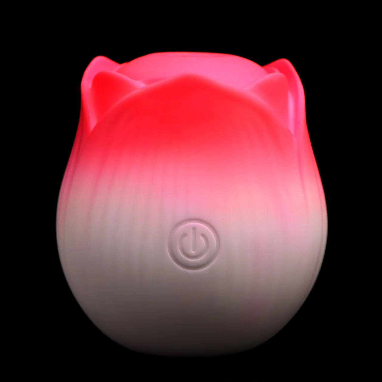 Bloomgasm Pulsing Petals Throbbing Rose Stimulator Rechargeable Clitoral Vibrator - Red & White - Image 17