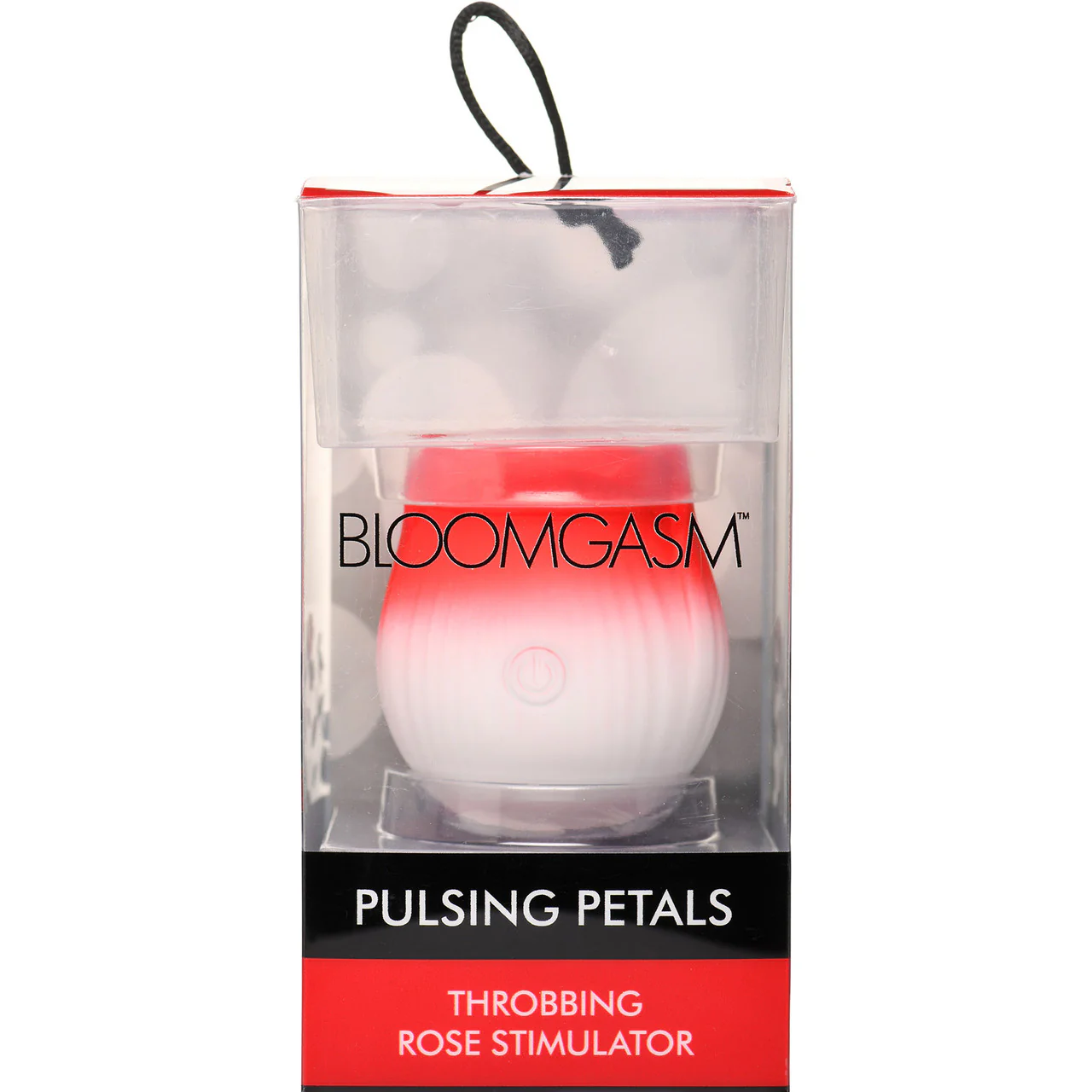Bloomgasm Pulsing Petals Throbbing Rose Stimulator Rechargeable Clitoral Vibrator - Red & White - Image 20