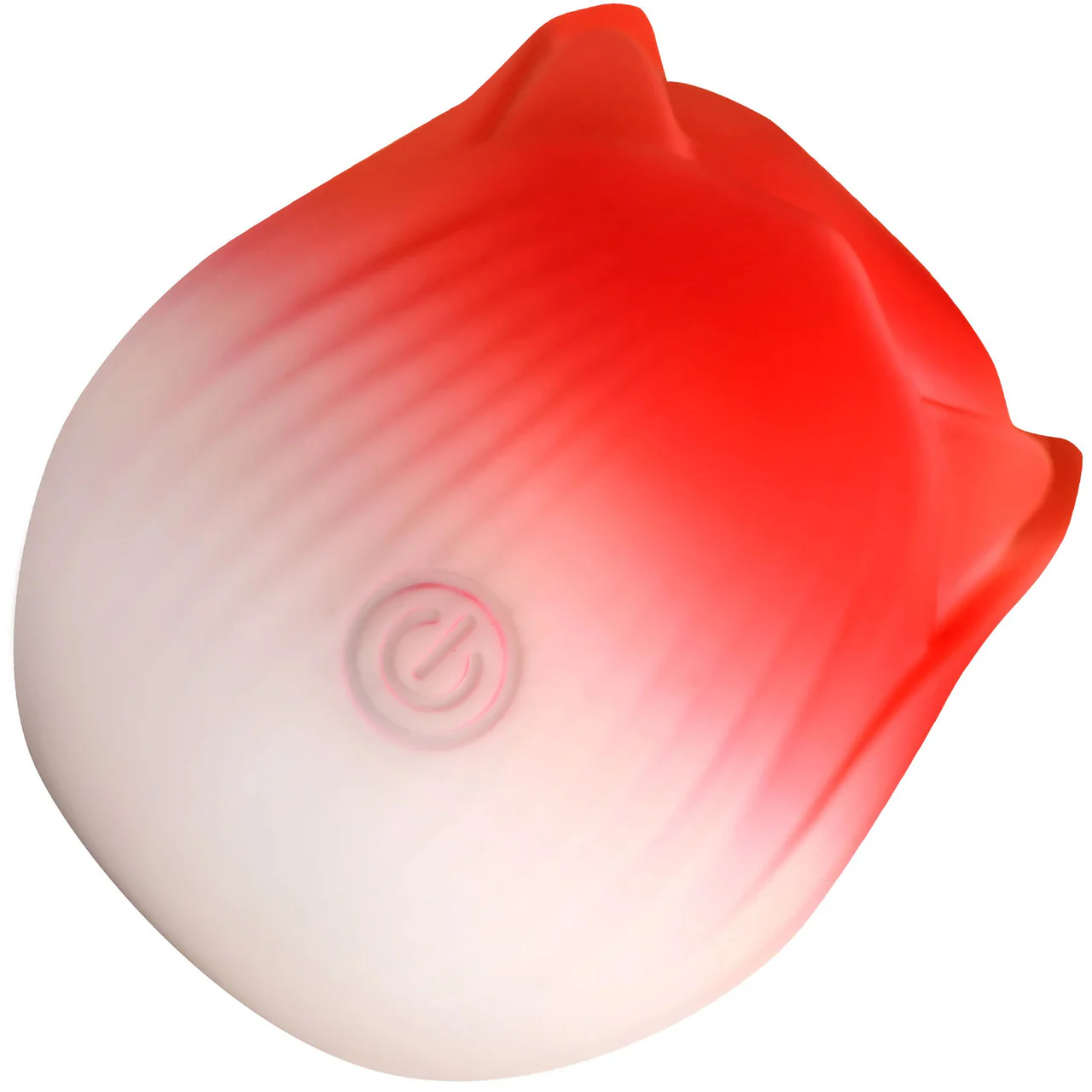 Bloomgasm Pulsing Petals Throbbing Rose Stimulator Rechargeable Clitoral Vibrator - Red & White - Image 5