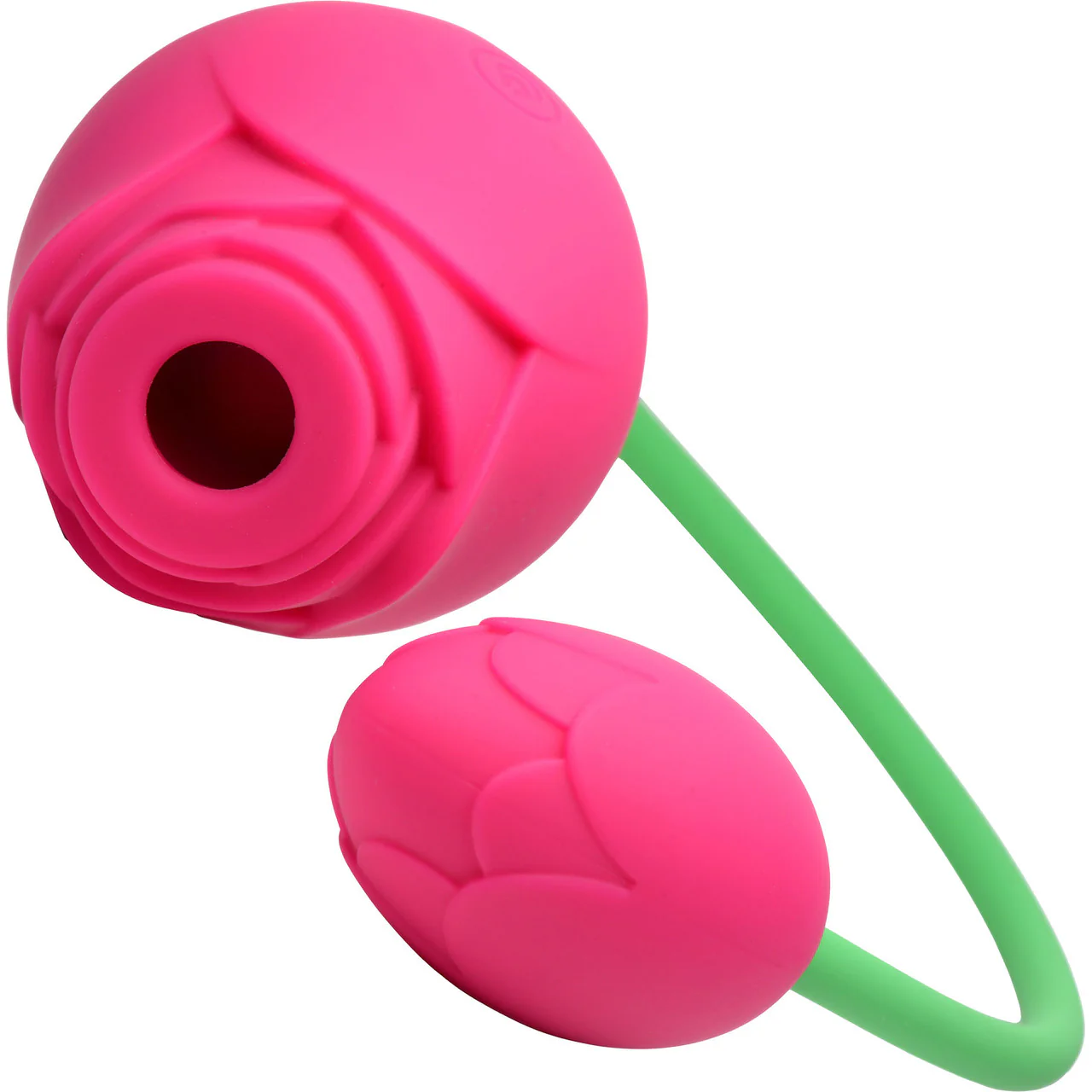 Bloomgasm Rose Duet 15X Silicone Rechargeable Clitoral Pressure Wave Stimulator With Vibration - Image 3