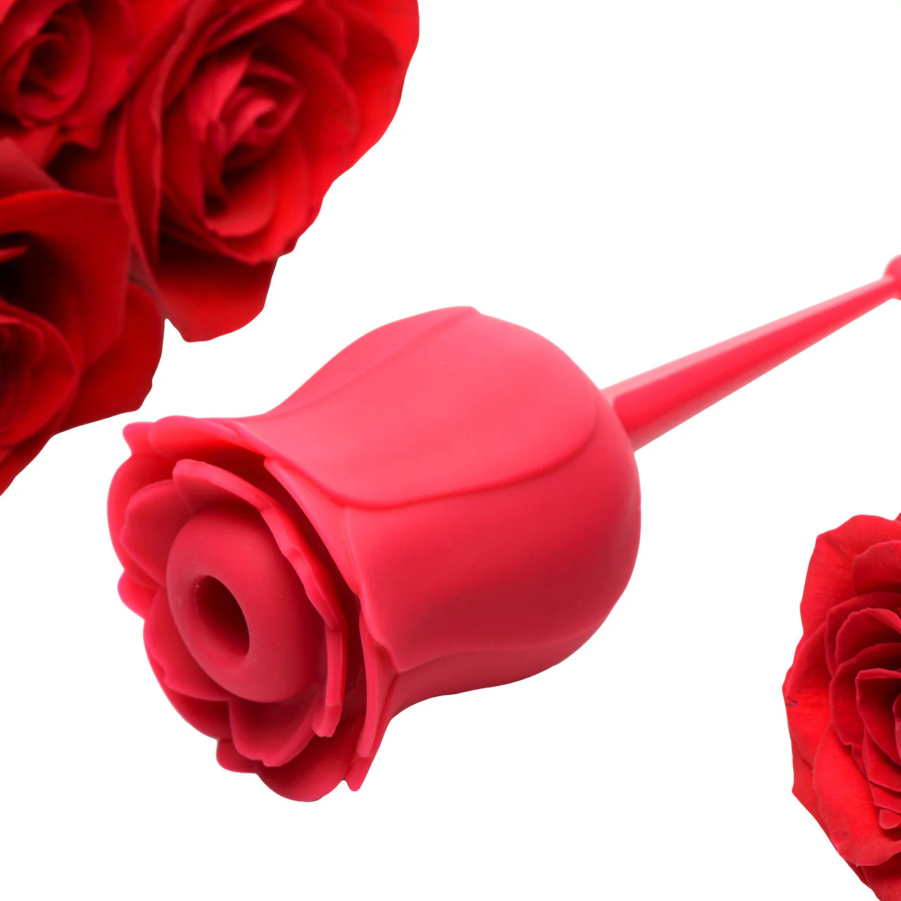 Bloomgasm Sucking & Vibrating Rose Silicone Rechargeable Waterproof Clit Stimulator - Image 14