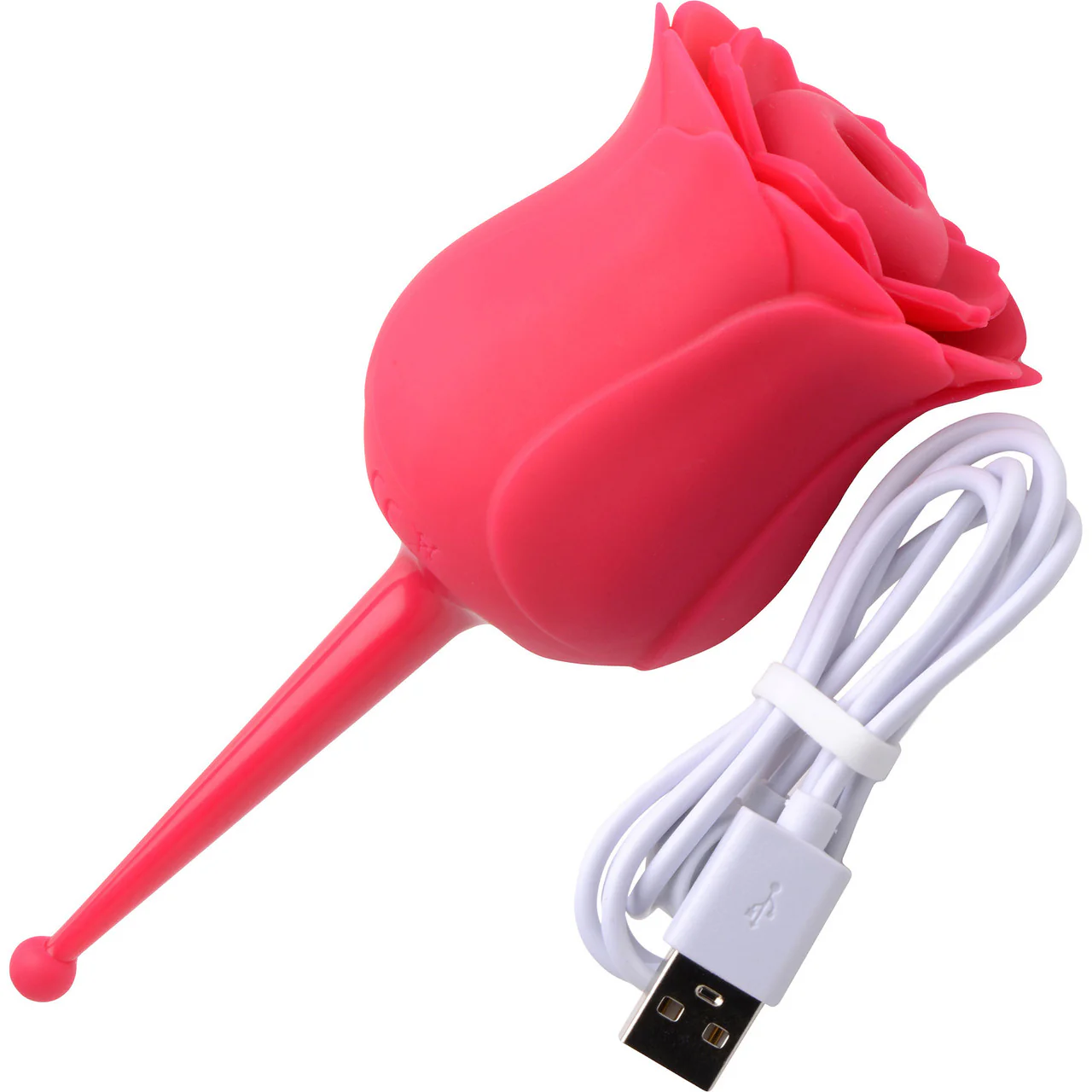Bloomgasm Sucking & Vibrating Rose Silicone Rechargeable Waterproof Clit Stimulator - Image 9