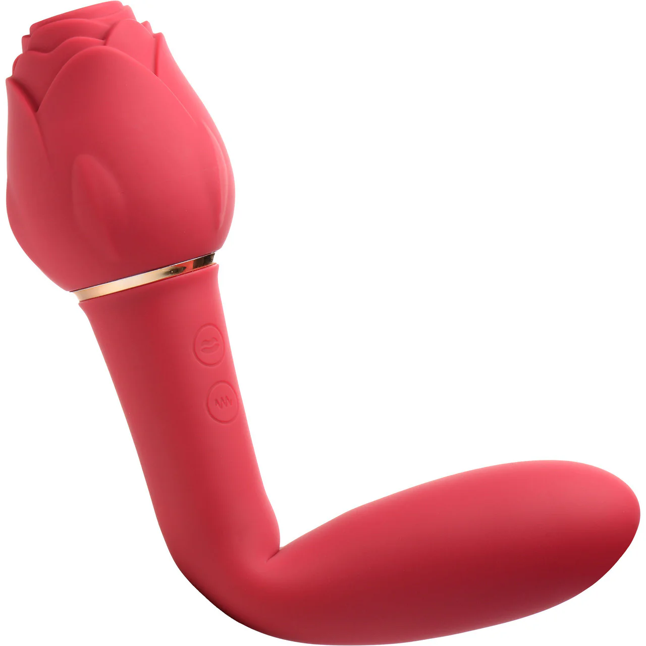 Bloomgasm Suction Rose Silicone Rechargeable Clitoral Pressure Wave Stimulator With Vibration - Image 4