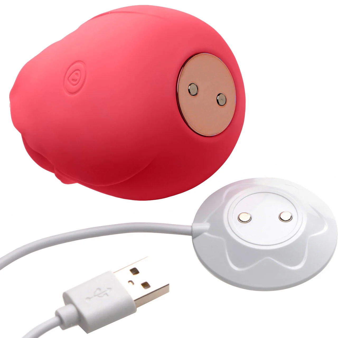 Bloomgasm Wild Rose Rechargeable Clitoral Pressure Wave Stimulator - Red - Image 4