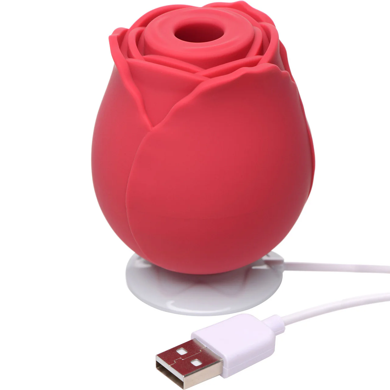 Bloomgasm Wild Rose Rechargeable Clitoral Pressure Wave Stimulator - Red - Image 7