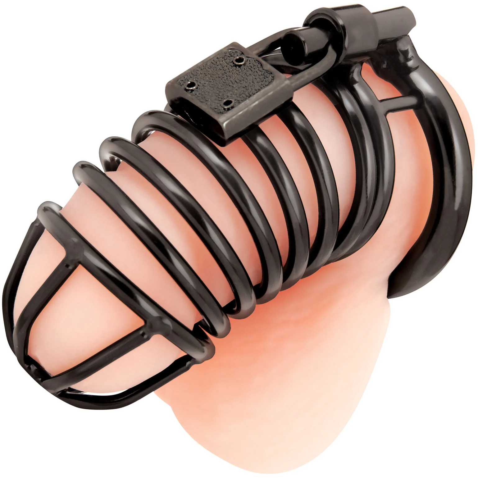 Blueline Deluxe Chastity Cock Cage With Padlock - Image 3