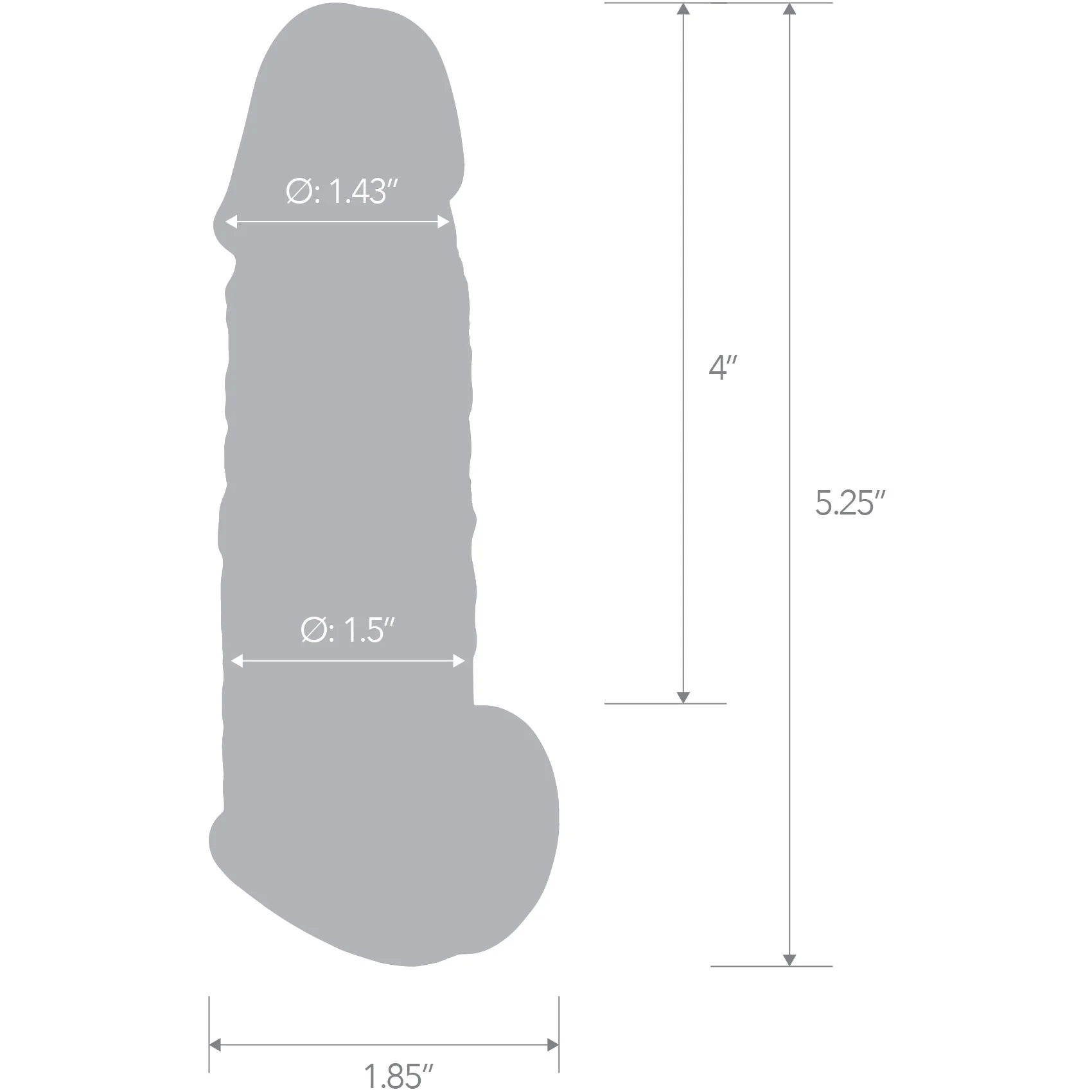 Blueline Super Real Silicone Penis Extension With Ball Stretcher Loop - Image 4