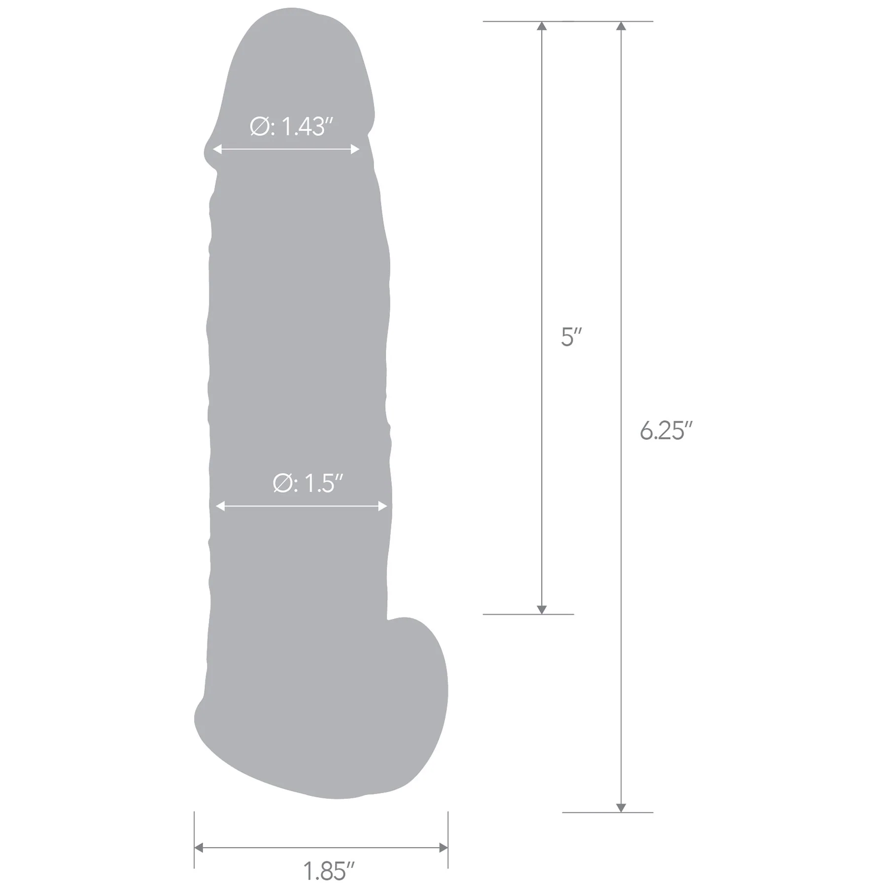Blueline Super Real Silicone Penis Extension With Ball Stretcher Loop - Image 8