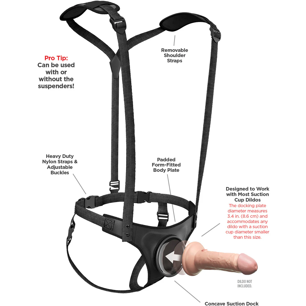 Body Dock Suspenders Strap-On Harness System - Image 2
