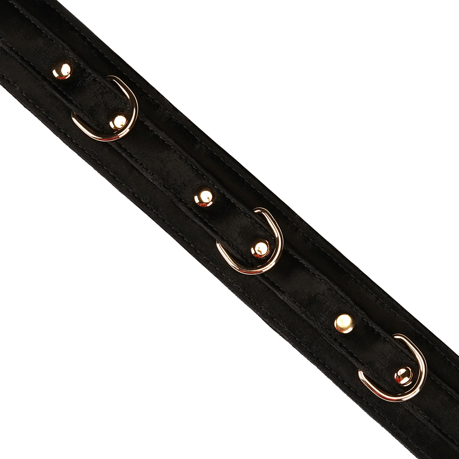 Boudoir Amor Black Collar With Gold Chain Leash By Liebe Seele - Image 6